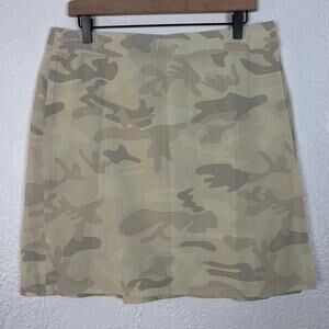 RipSkirt Hawaii Beige Camo Print Wrap Skirt Length 2 Size Large